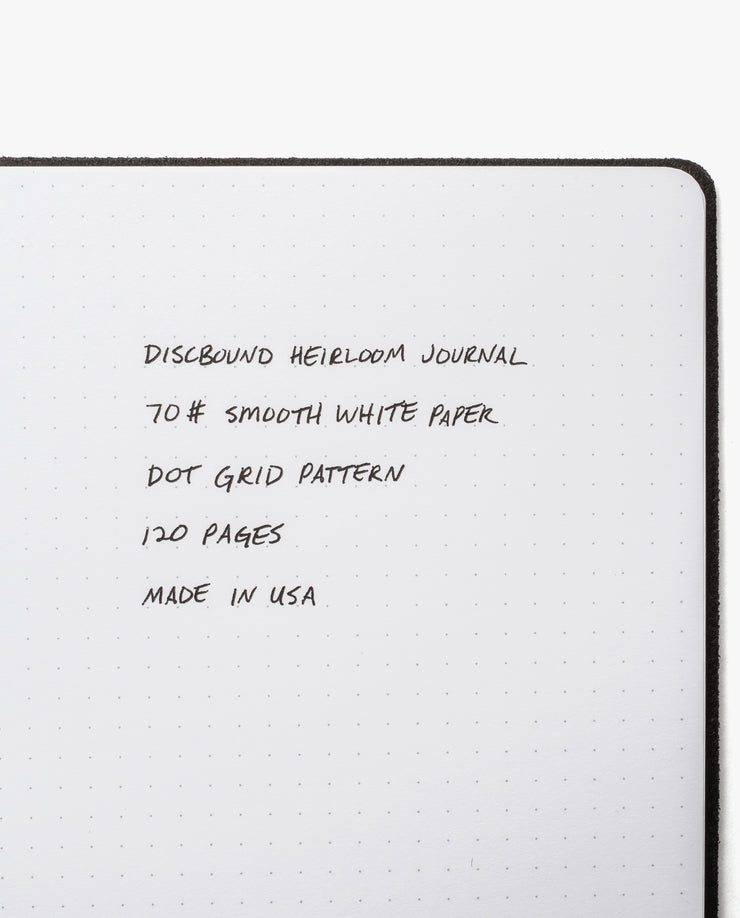 Discbound Heirloom Journal Bundle (Navy Journal + 3 Refills)