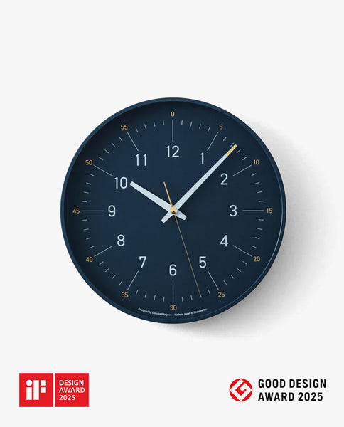 Lemnos Essent Wall Clock (Navy) – Ugmonk