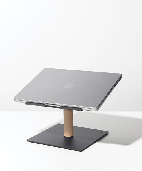 Gather Laptop Stand (White/Walnut) – Ugmonk
