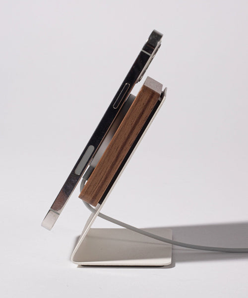 Gather MagSafe Phone Stand (White/Maple)