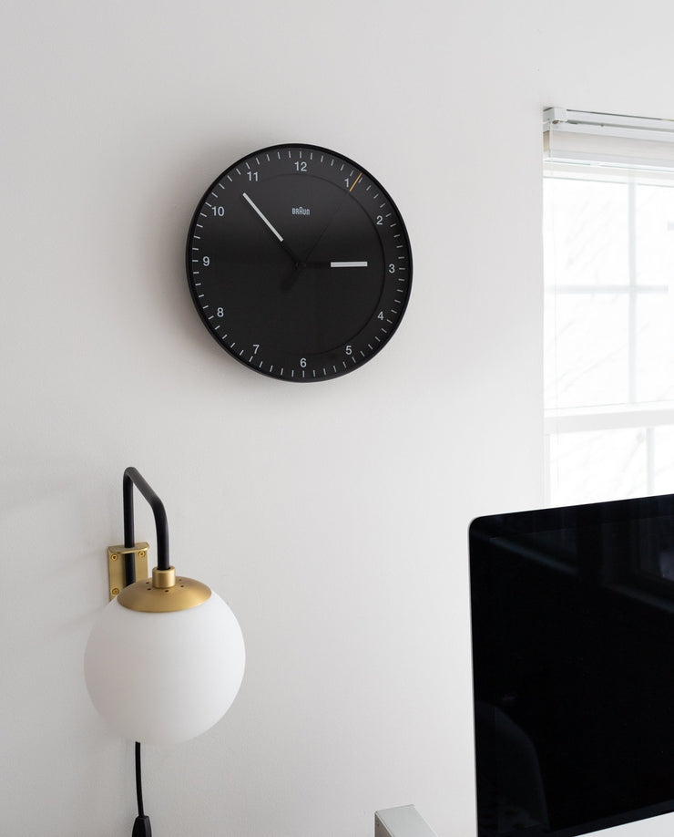 Braun Wall Clock (Black)