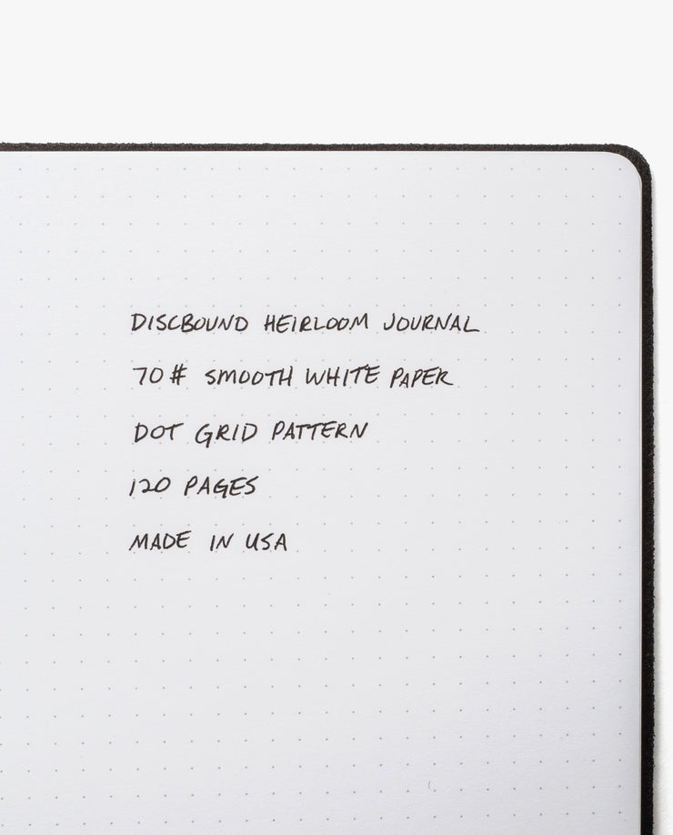 Discbound Heirloom Journal Bundle (Brown Journal + 3 Refills)