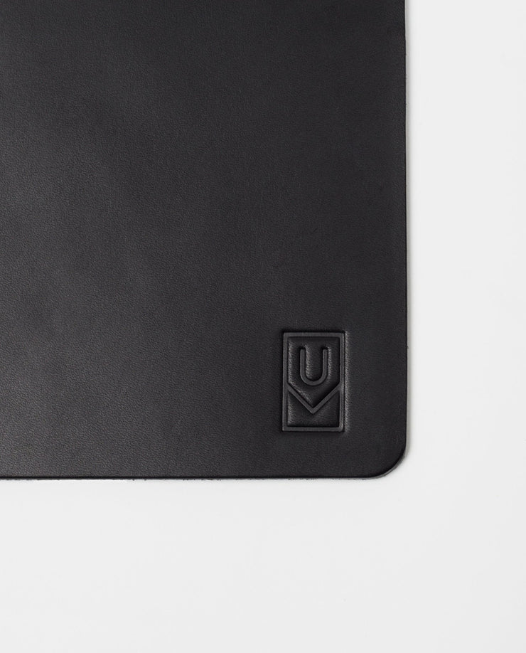Premium Leather Mousepad (Ugmonk Logo - Black)