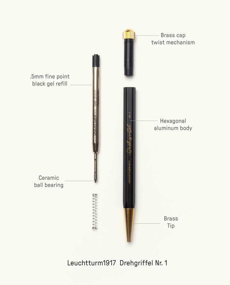 The Ugmonk Pen (Leuchtturm1917 Drehgriffel - Black)