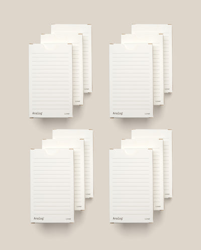 Analog - Lined Cards (12-Pack)