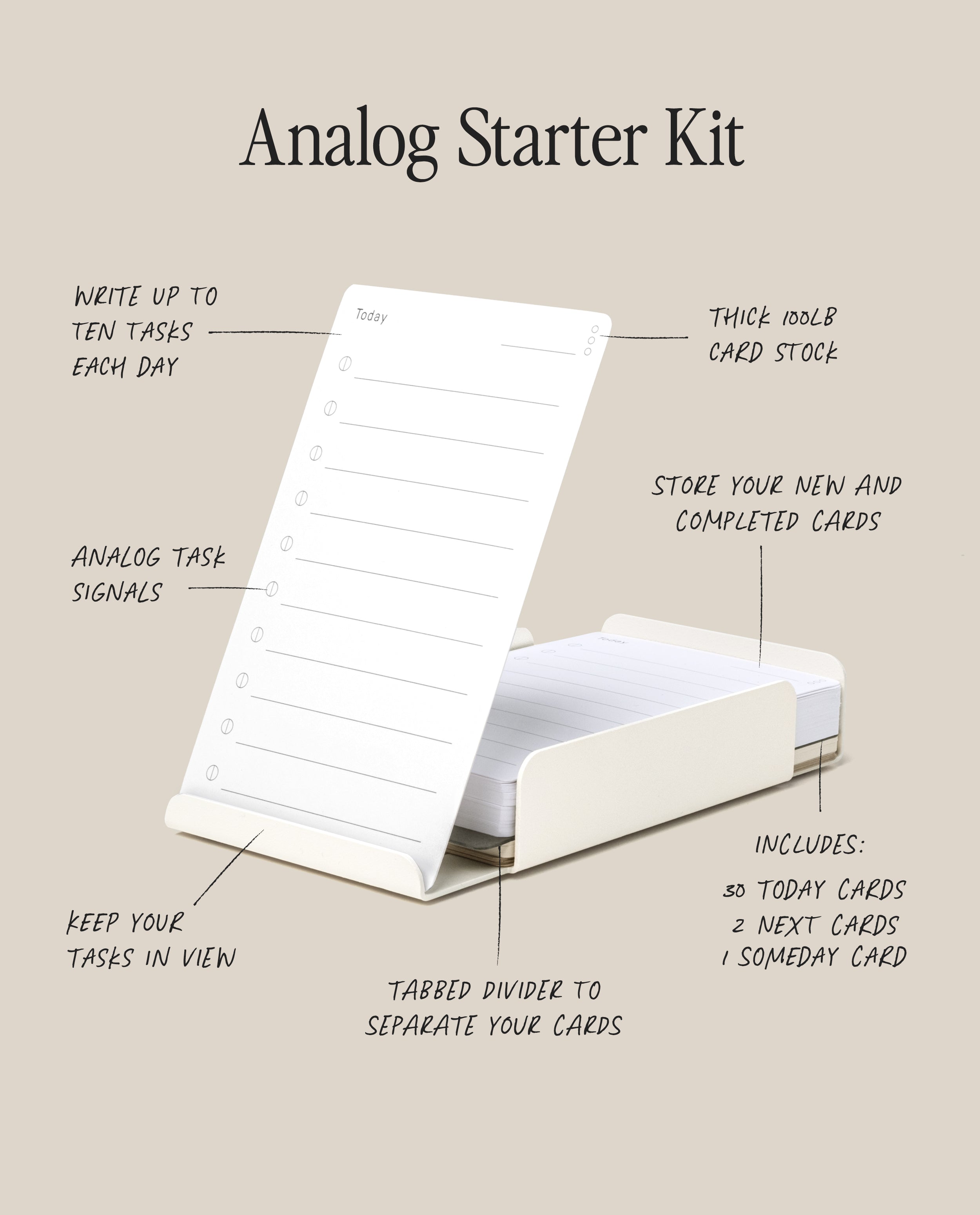 Warehouse Item - Analog Starter Kit (White Steel) Analog Ugmonk