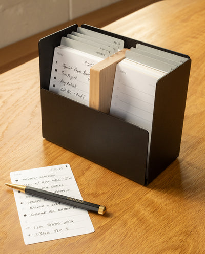 Analog Archive Box (Black Steel / Maple Wood)