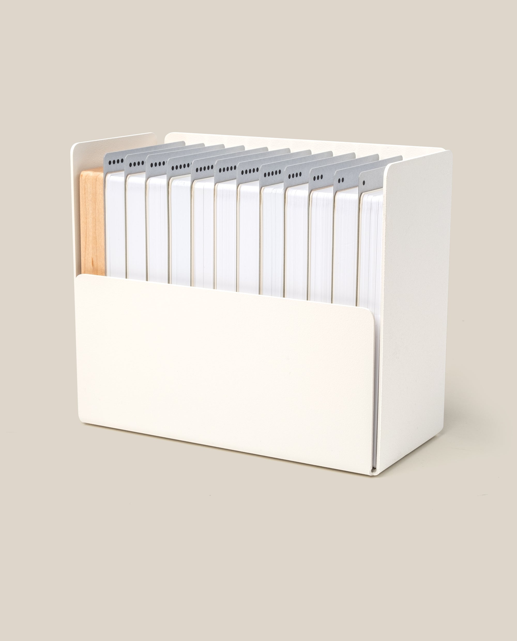 Analog Archive Box (White Steel / Maple Wood) – Ugmonk