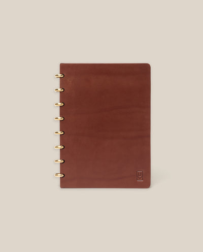 Discbound Heirloom Journal (Brown Leather - Standard 6" x 8.5")