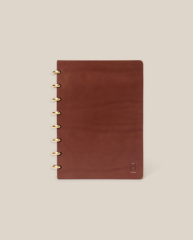 Discbound Heirloom Journal (Brown Leather - Standard 6" x 8.5")
