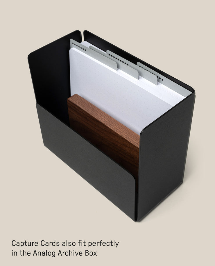 Analog Archive Box (Black Steel / Maple Wood)