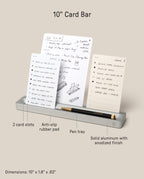 Analog Card Bar (Small 10" - Silver) Analog Ugmonk
