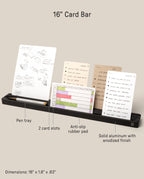 Analog Card Bar (Large 16" – Black) Analog Ugmonk