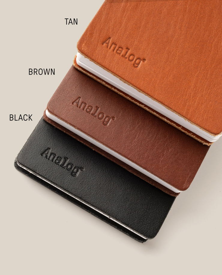Leather Discbound Analog (Tan)