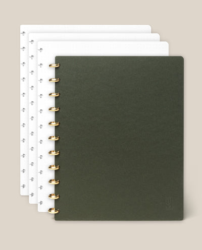 Discbound Journal Bundle (8.5" x 11" Journal + 3 Refills)