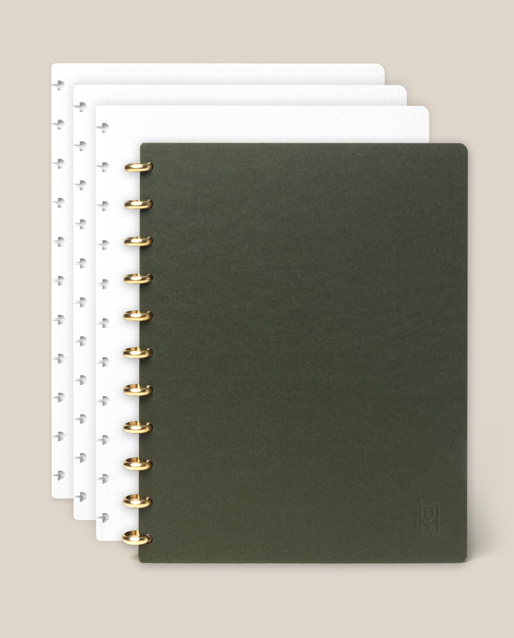 Discbound Journal Bundle (8.5" x 11" Journal + 3 Refills)