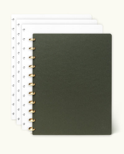 Discbound Journal Bundle (8.5" x 11" Journal + 3 Refills)