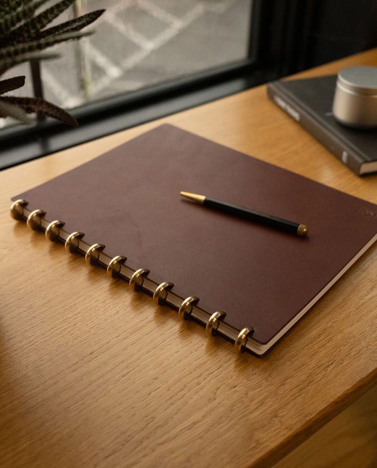 Discbound Heirloom Journal (8.5" x 11" - Brown Leather)