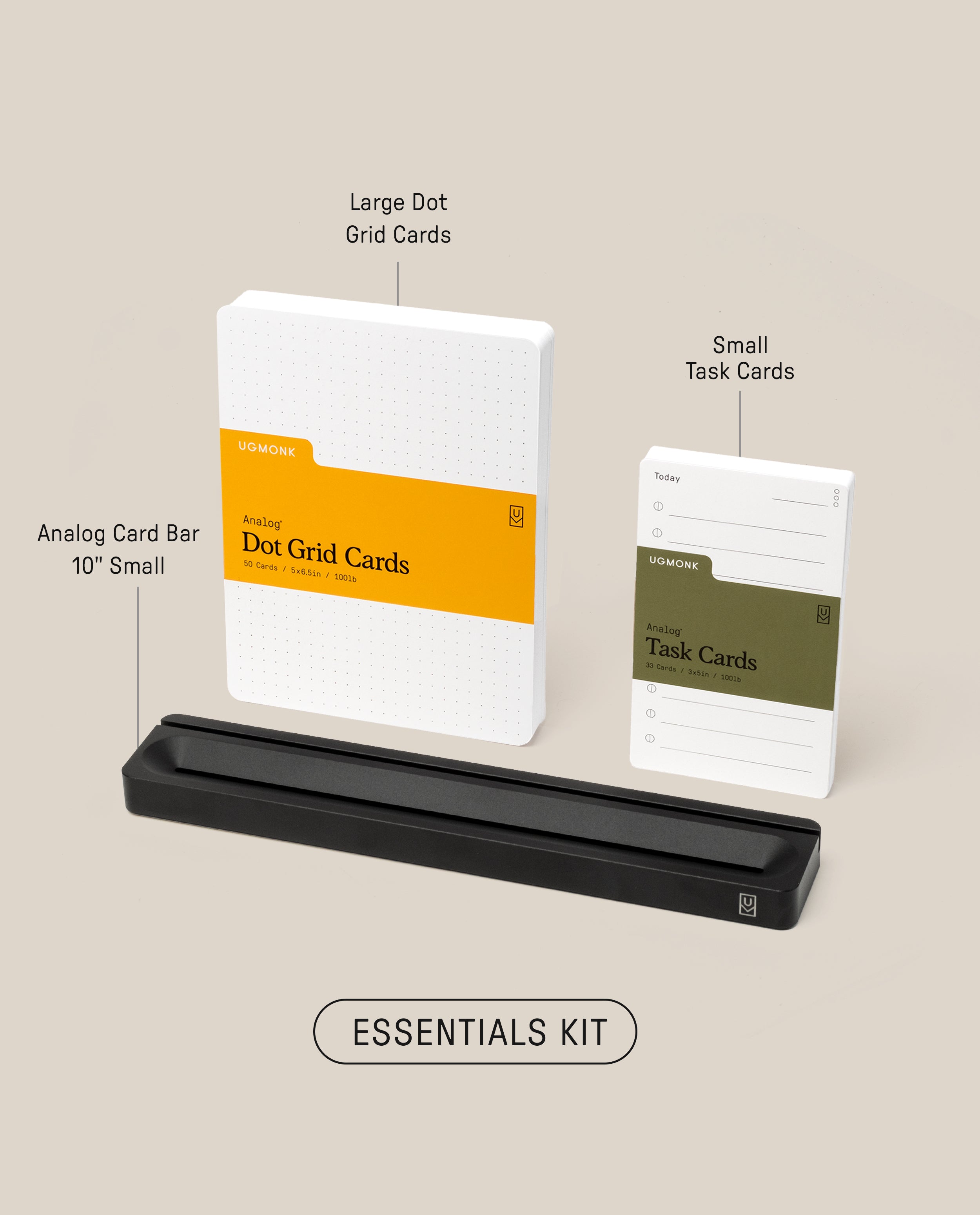 Analog Card Bar - Essentials Kit (Black Aluminum) – Ugmonk