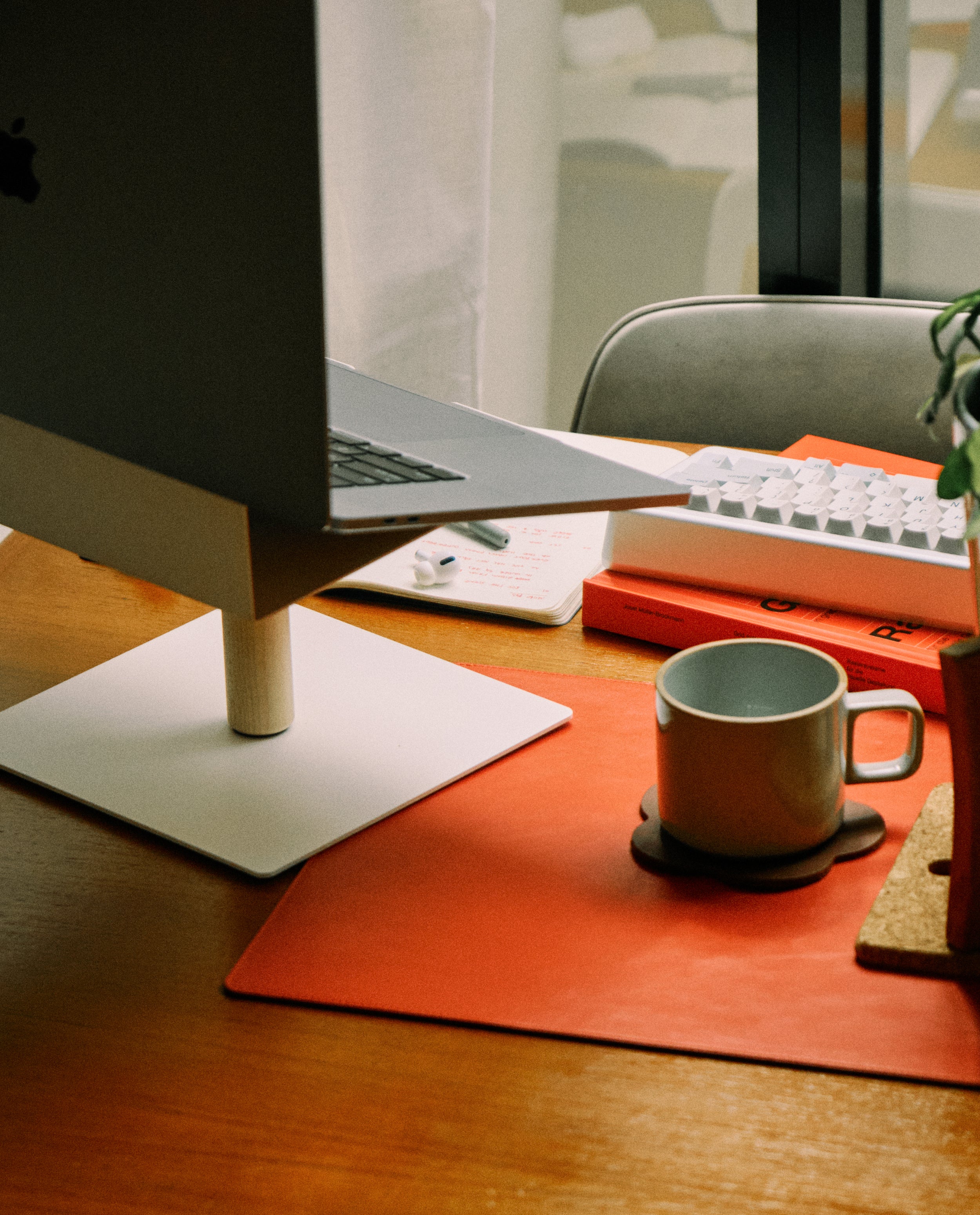 Warehouse Item - Gather Laptop Stand (White/Walnut) Gather Ugmonk