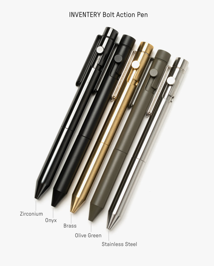 INVENTERY Bolt Action Pen (Stainless)