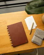 Discbound Heirloom Journal Bundle (Brown Leather 6" x 8.5" + 3 Refills) Journal Ugmonk