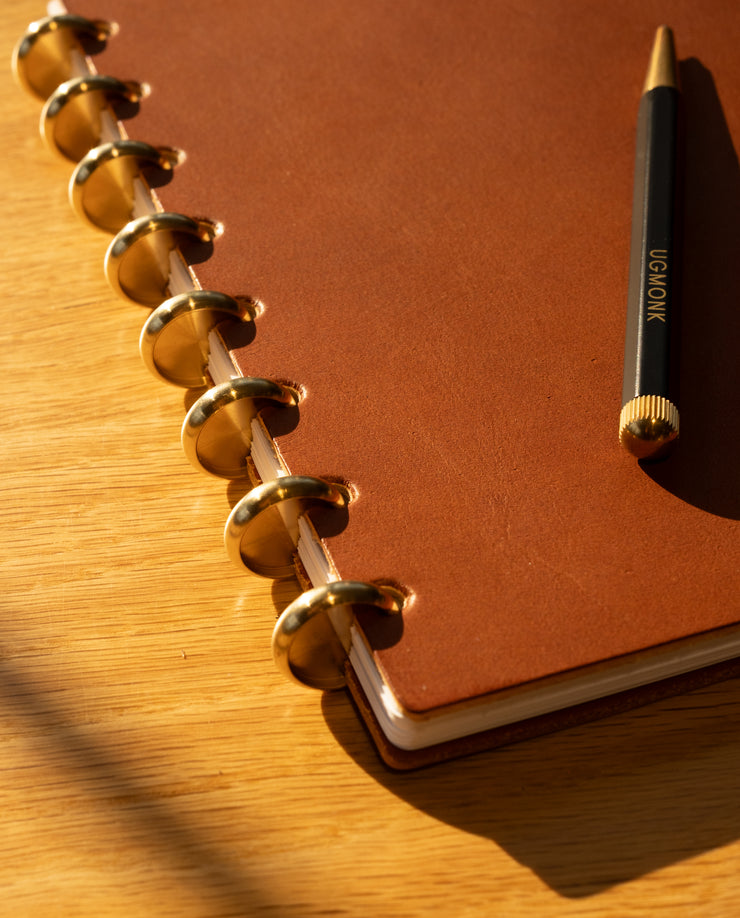 Discbound Heirloom Journal (Tan Leather - Standard 6" x 8.5")