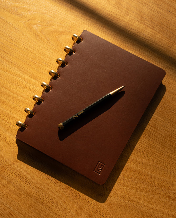 Discbound Heirloom Journal (Brown Leather - Standard 6" x 8.5")