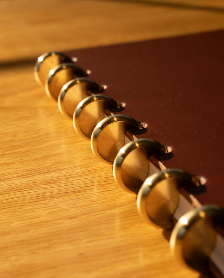 Discbound Heirloom Journal (Brown Leather - Standard 6" x 8.5")