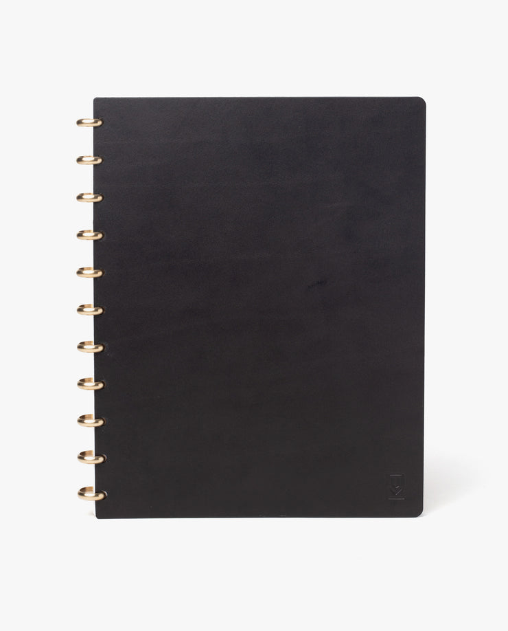 Discbound Heirloom Journal (8.5" x 11" - Black Leather)