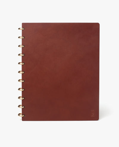 Discbound Heirloom Journal (8.5" x 11" - Brown Leather)