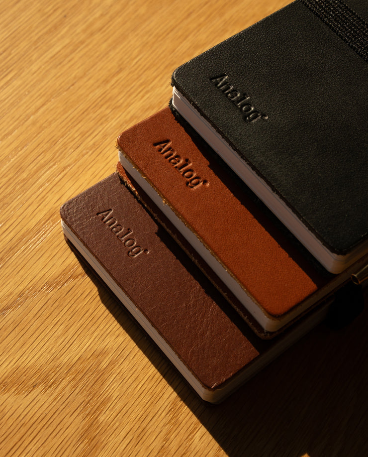 Leather Discbound Analog (Tan)
