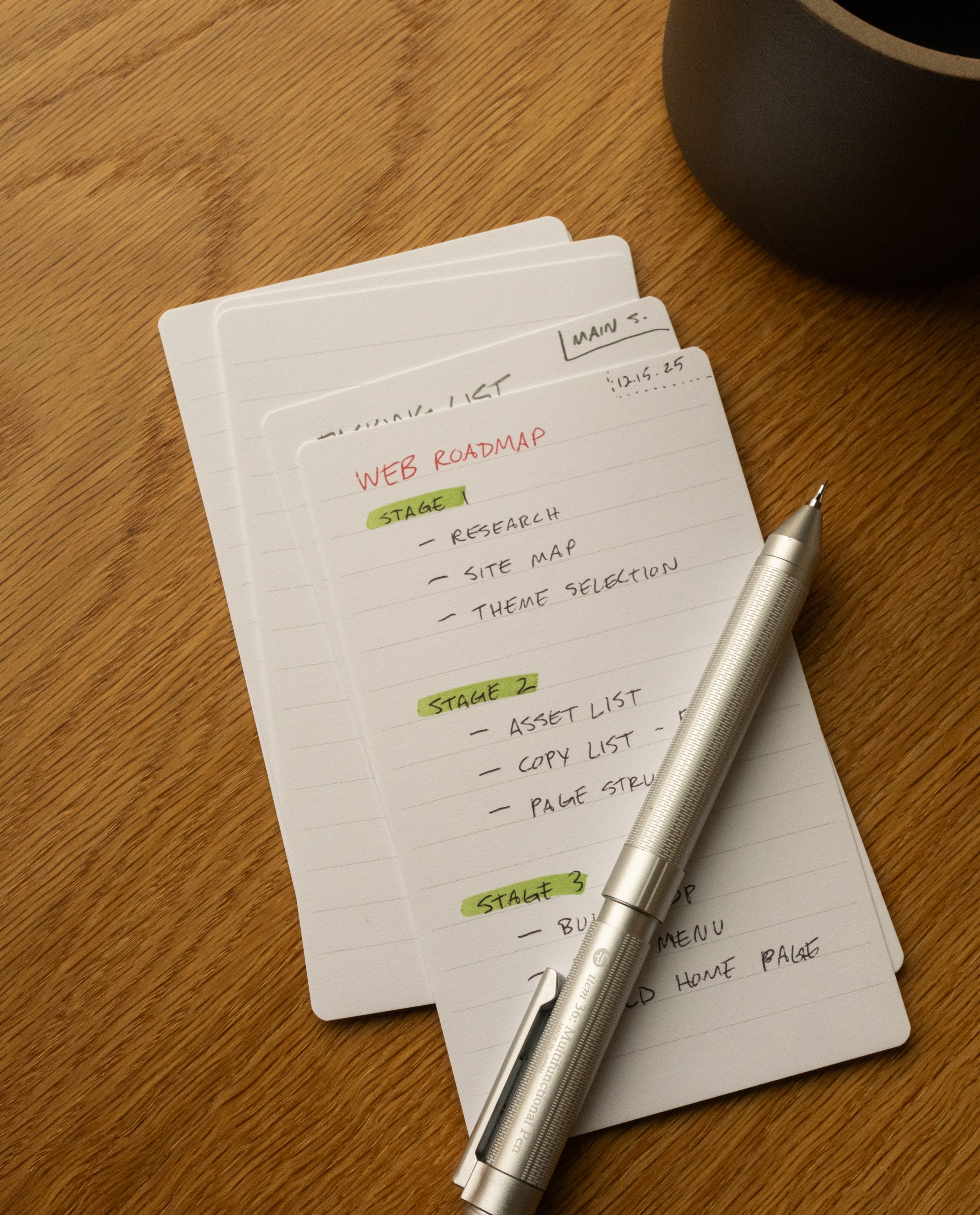 Analog - Lined Cards (12-Pack) Analog Ugmonk