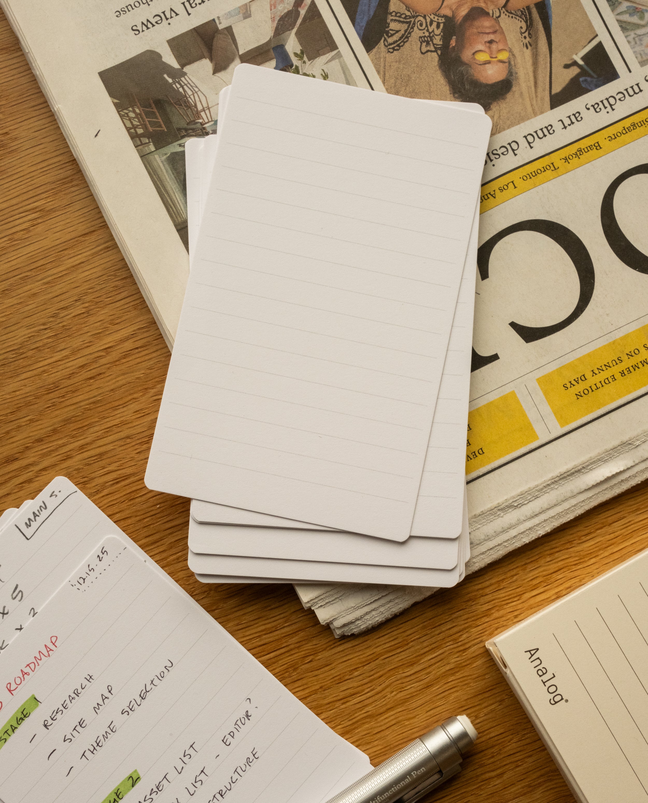 Analog - Lined Cards (12-Pack) Analog Ugmonk
