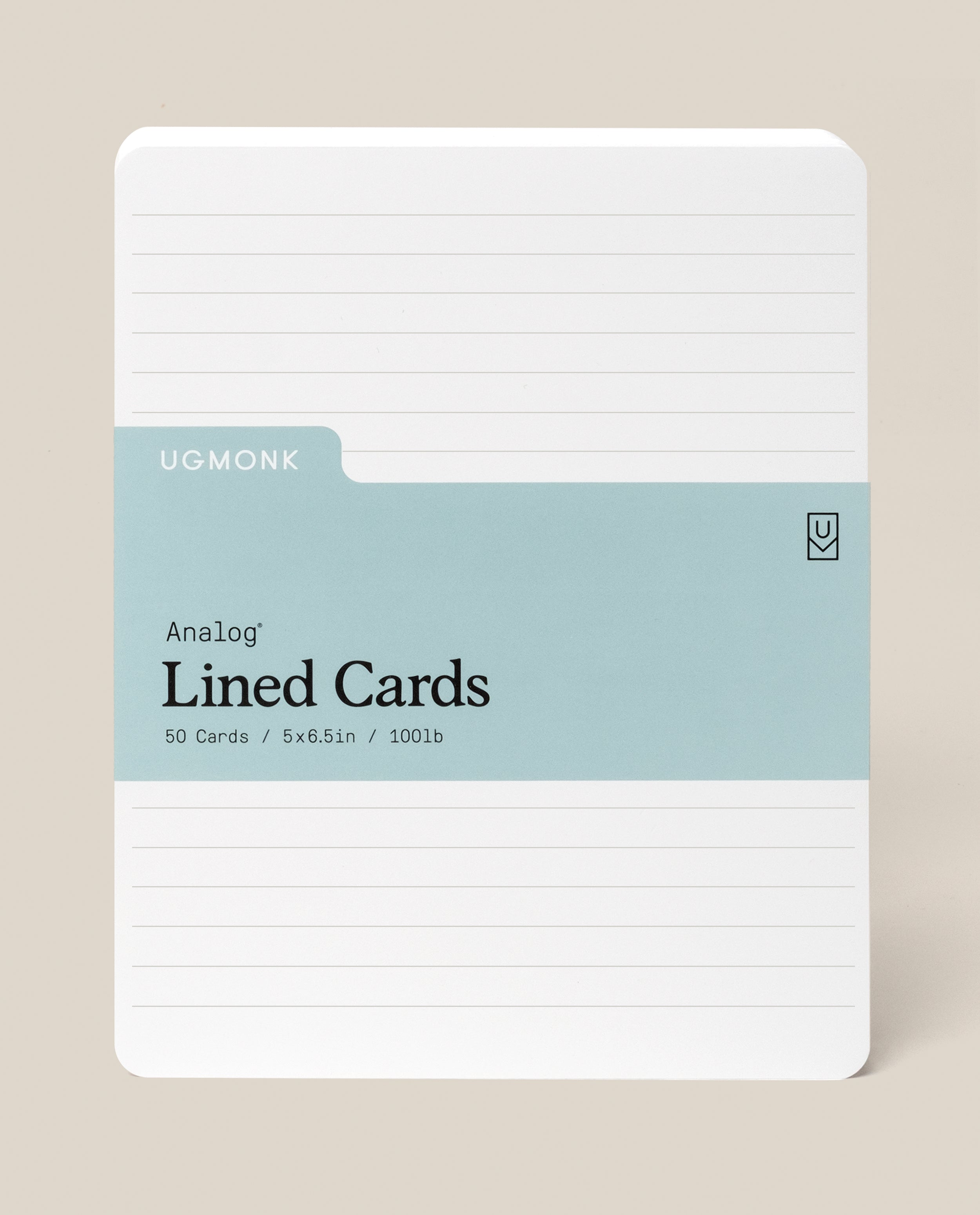 Analog Lined Cards - Large – Ugmonk