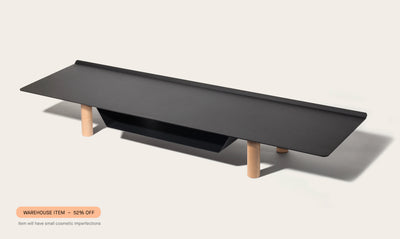 Warehouse Item - Gather Large Monitor Stand (Black/Maple)