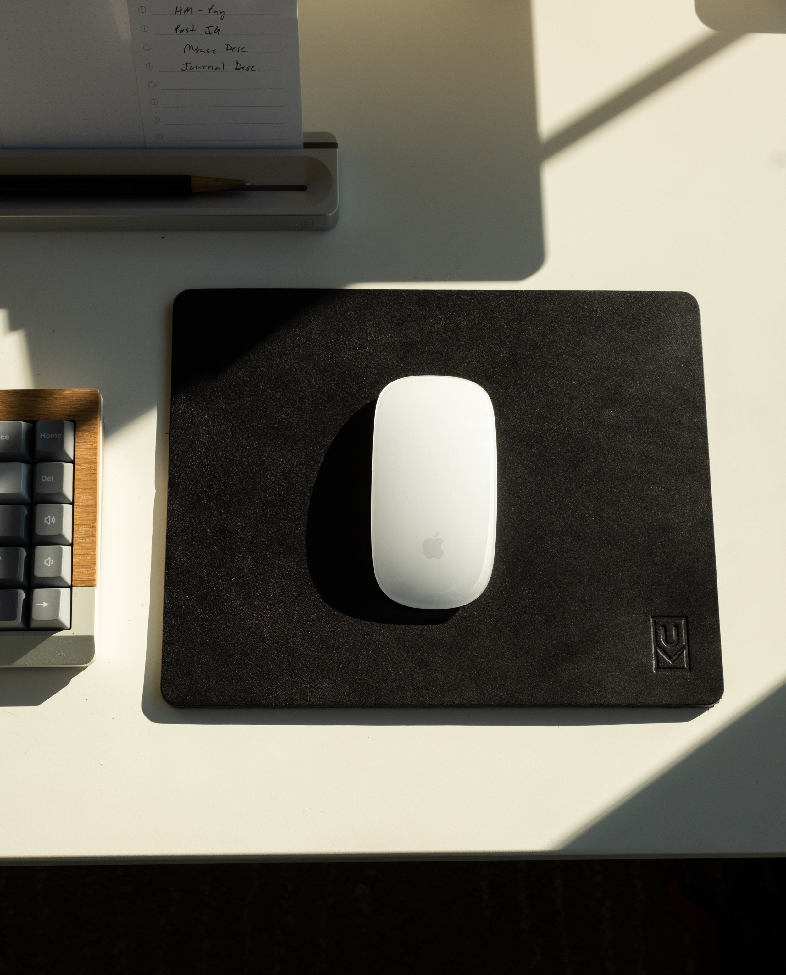 Ugmonk Leather Mousepad (Black) Mousepad Ugmonk
