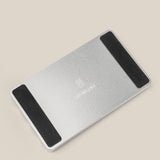 The Complete Analog Collection (Silver Aluminum) desktop organizer features two black non-slip grip strips and a centered UGMONK logo, displayed on a light beige surface.