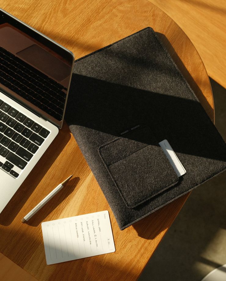 Magnetic Laptop Sleeve (Nedrelow x Ugmonk - Charcoal)