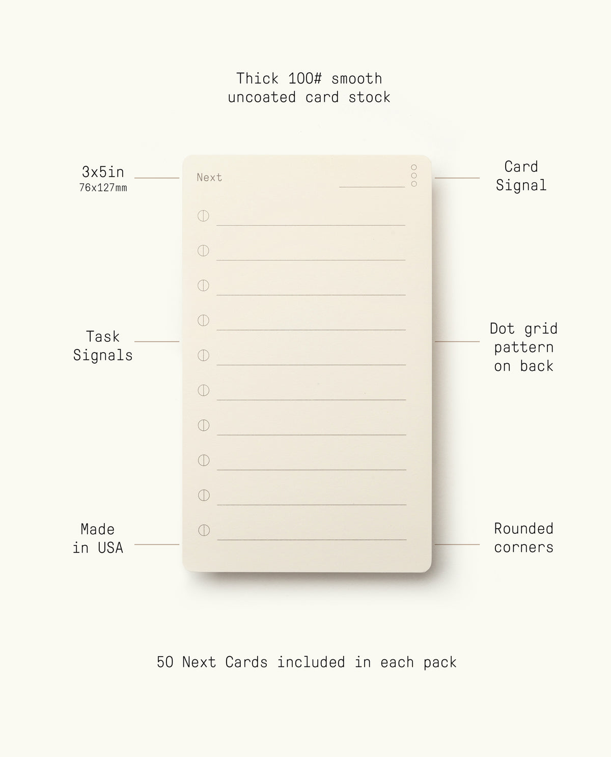 Analog - Next Cards (3-Pack) Analog Ugmonk