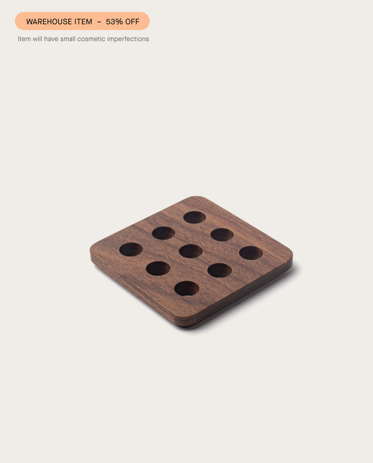 Warehouse Item - Gather Pencil Cup Lid (9 Hole - Walnut)