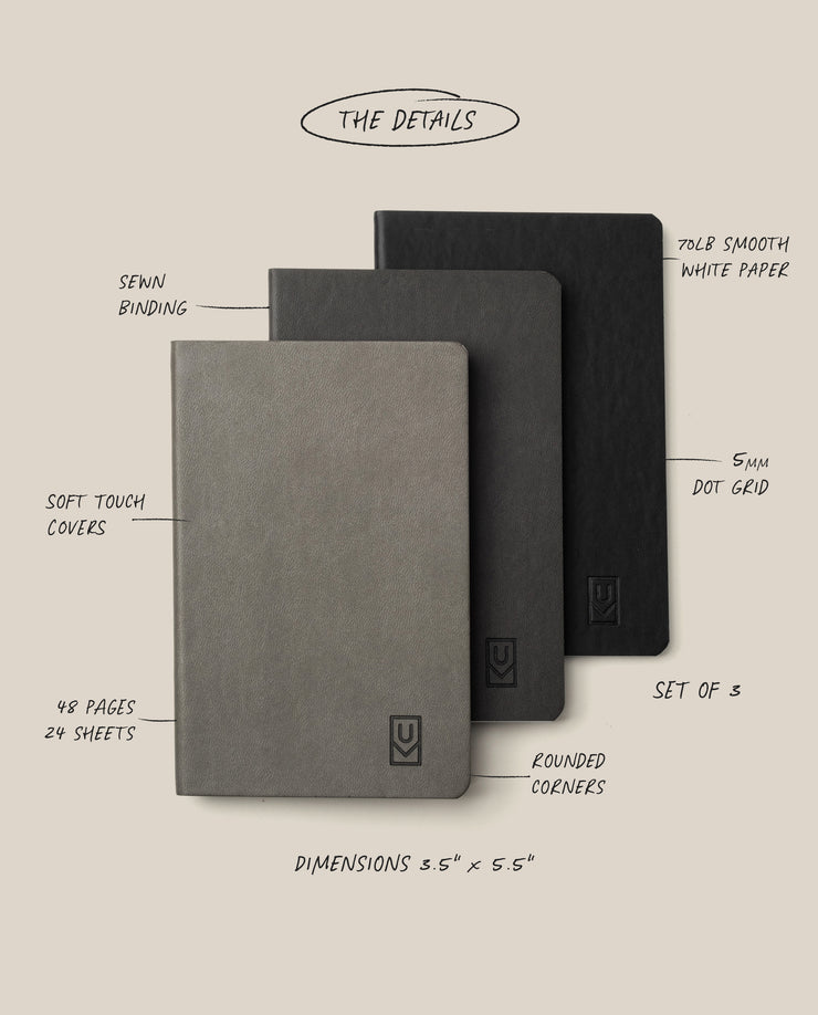 Pocket Notebook - Set of 3