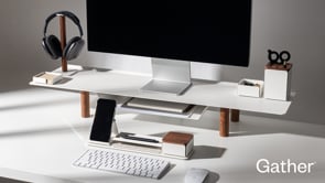 Gather Headphone Stand (1x1 - Black/Maple) Gather Ugmonk