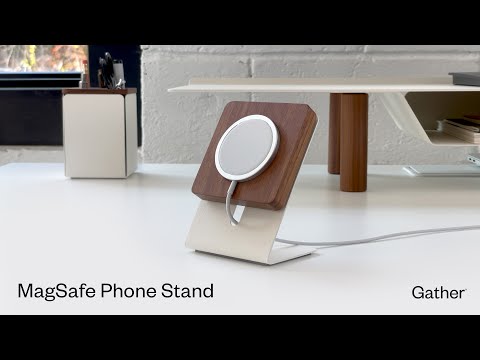 Gather MagSafe Phone Stand (1x1 - Black/Maple) Gather Ugmonk