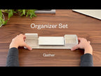 Gather 1x4 Organizer Set (White) Gather Ugmonk