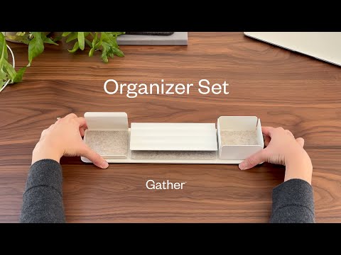 Gather 1x4 Organizer Set (Black) Gather Ugmonk