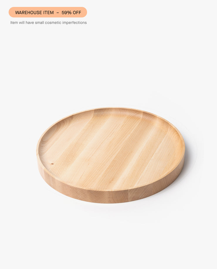 Warehouse Item - Round Valet Tray (Maple - Large)