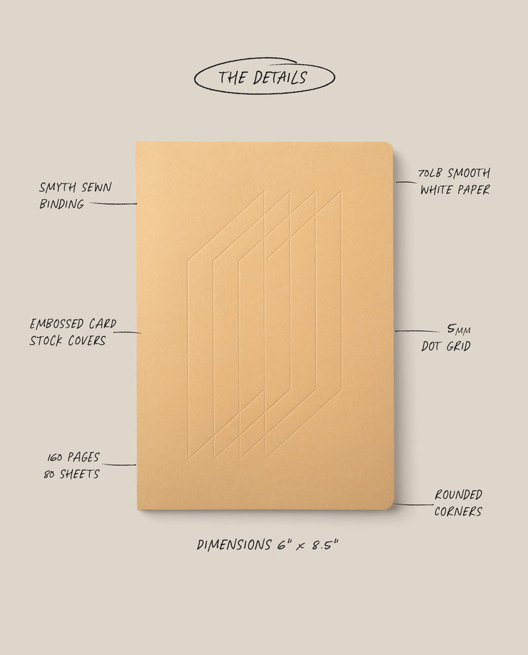 Layflat Notebook (Tan)