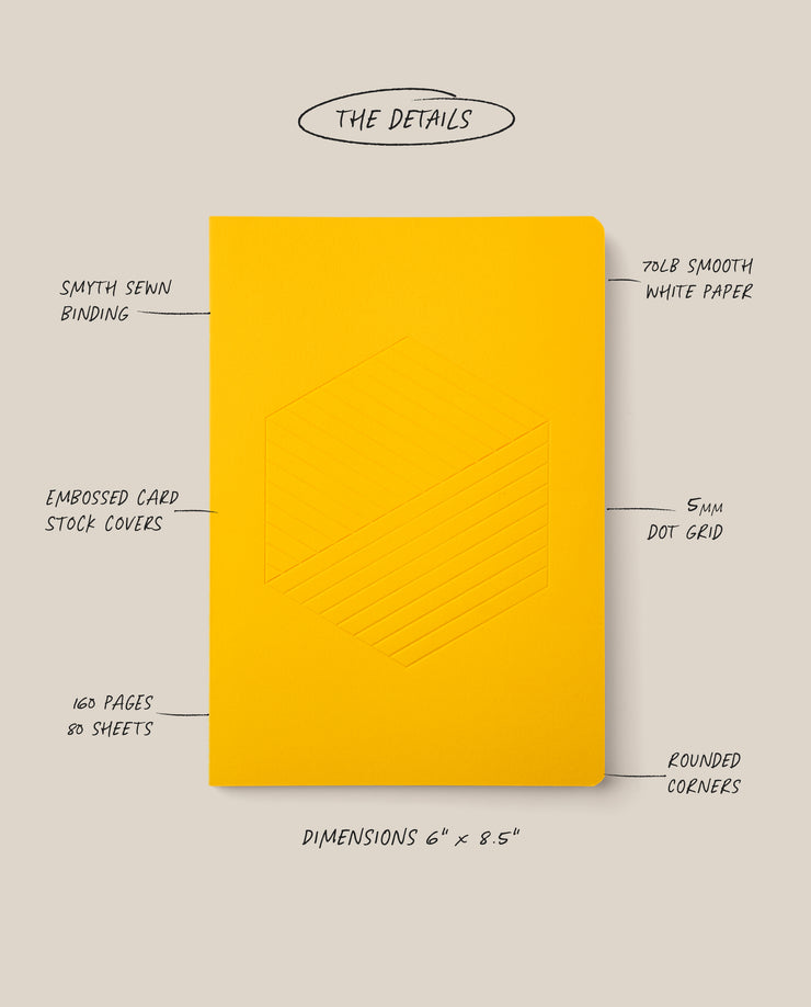 Layflat Notebook (Yellow)