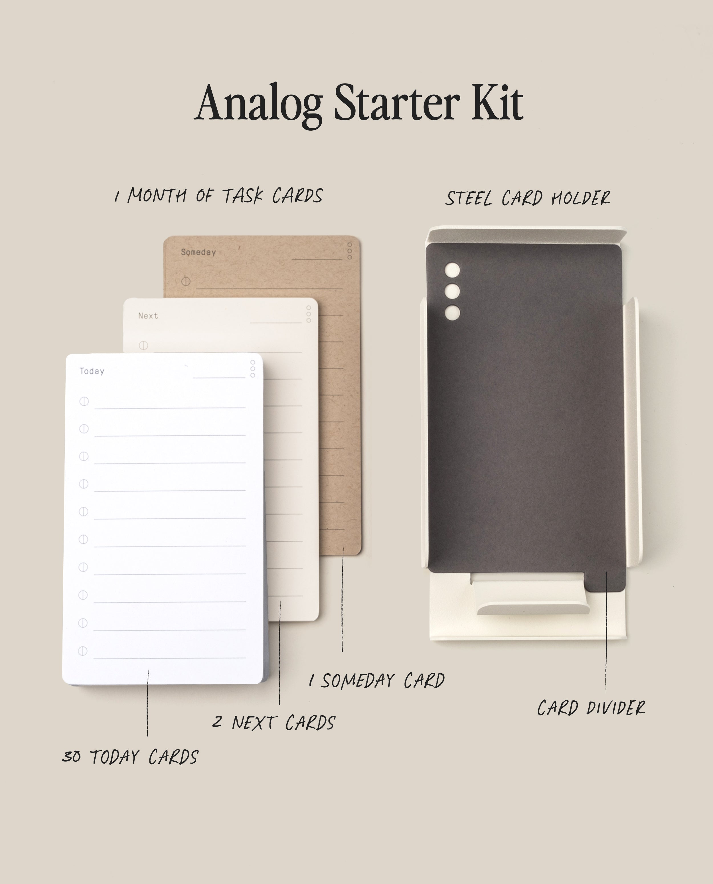 Warehouse Item - Analog Starter Kit (White Steel) Analog Ugmonk